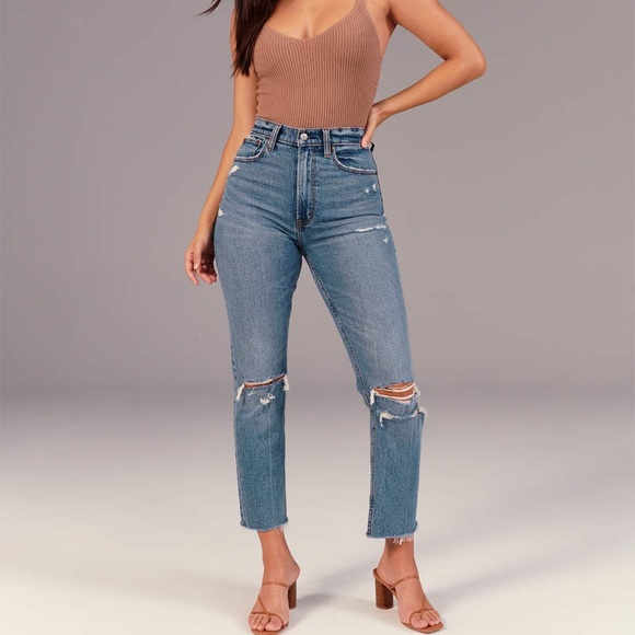 Abercrombie & Fitch Denim - NWT Curve Love The Ankle Straight Ultra High Rise